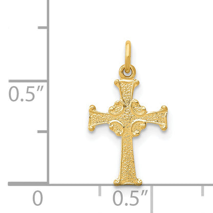 14k Yellow Gold 14k Celtic Cross Charm