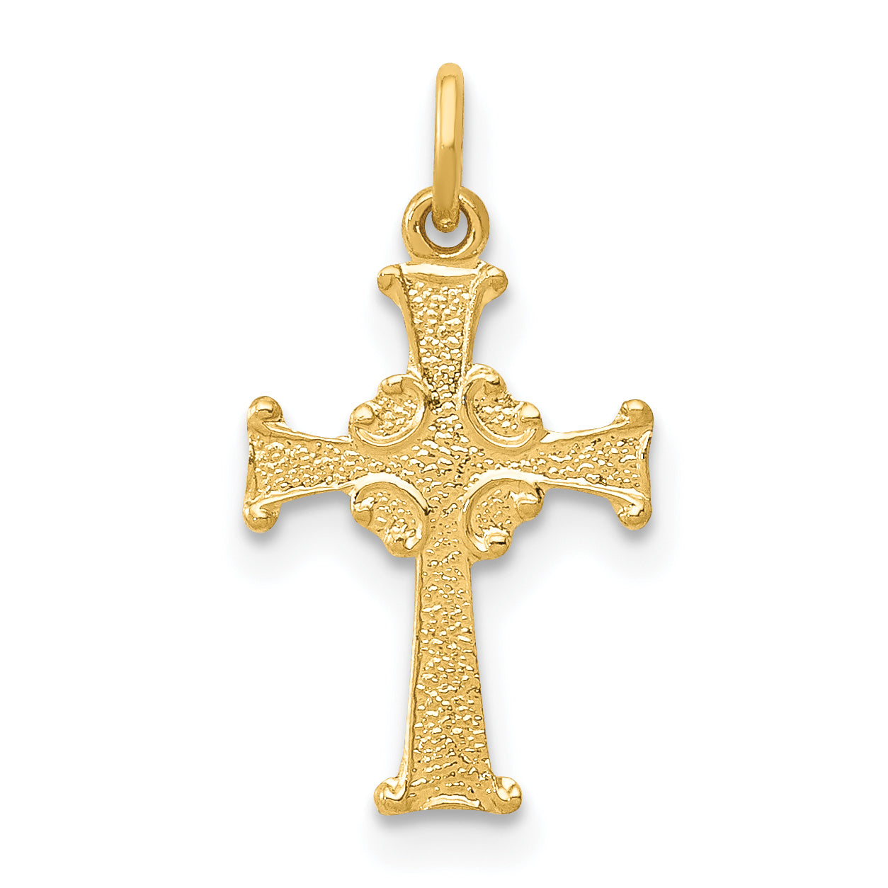 14k Yellow Gold 14k Celtic Cross Charm