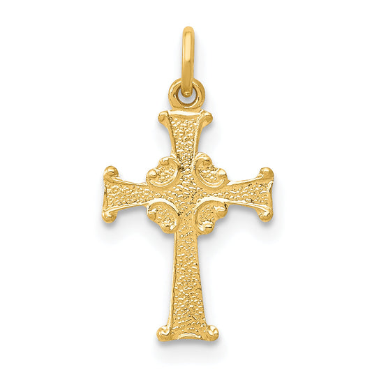14k Yellow Gold 14k Celtic Cross Charm