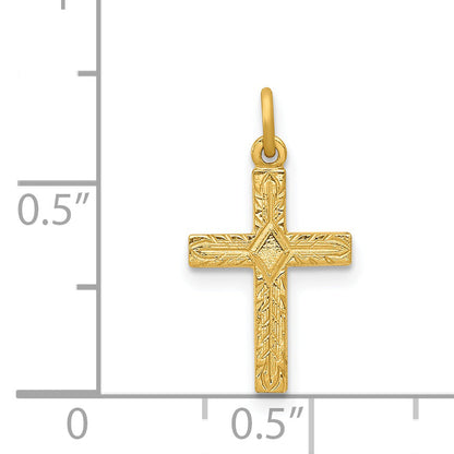 14k Yellow Gold 14k Small Cross Charm