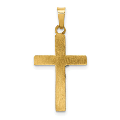 14k Two-tone 14k Two-tone INRI Hollow Crucifix Pendant