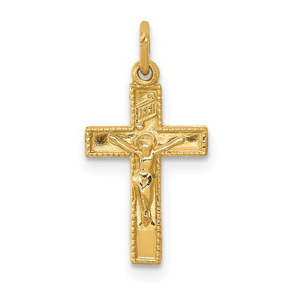 14k Yellow Gold 14k INRI Crucifix Charm