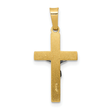 14k Two-tone 14k Two-tone INRI Hollow Crucifix Pendant