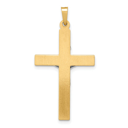 14k Two-tone 14k Two-tone INRI Hollow Crucifix Pendant