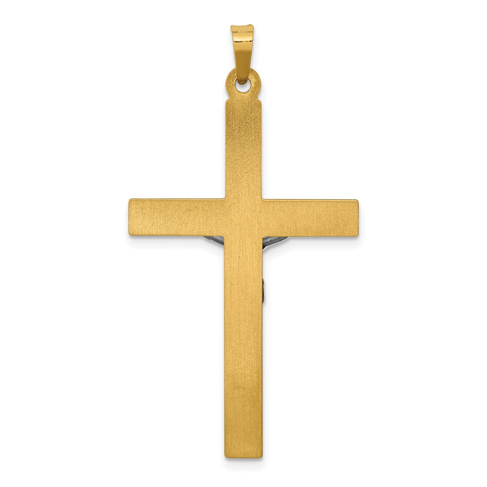 14k Two-tone 14k Two-tone INRI Hollow Crucifix Pendant