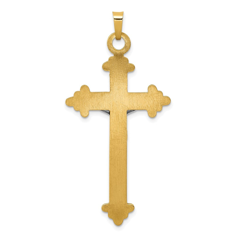 14k Two-tone 14k Two-tone INRI Hollow Crucifix Pendant