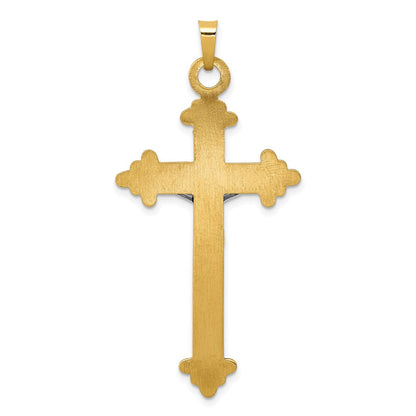 14k Two-tone 14k Two-tone INRI Hollow Crucifix Pendant