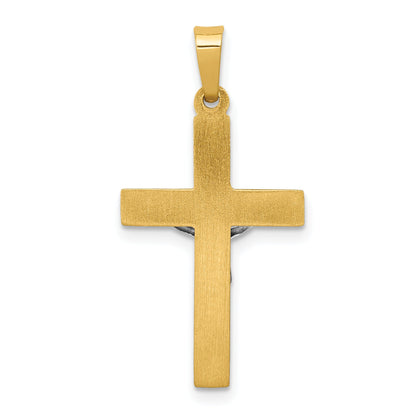 14k Two-tone 14k Two-tone INRI Hollow Crucifix Pendant