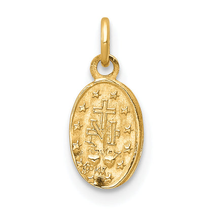 14k Yellow Gold 14k Miraculous Medal Charm