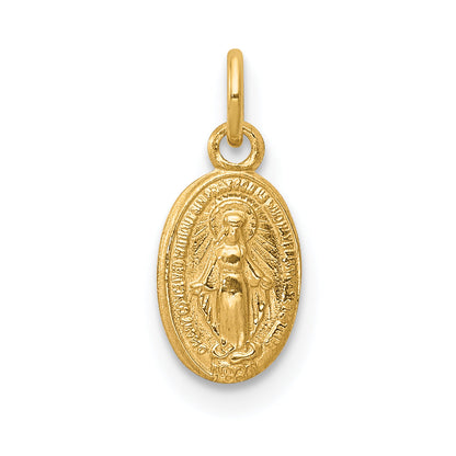 14k Yellow Gold 14k Miraculous Medal Charm