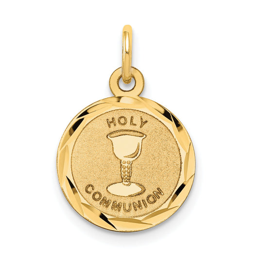 14k Yellow Gold 14k Holy Communion Disc Charm