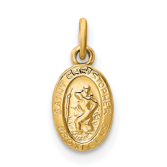 14k Yellow Gold 14k Saint Christopher Medal Charm
