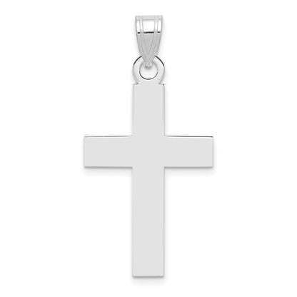14k White Gold 14k White Gold Polished Cross Charm