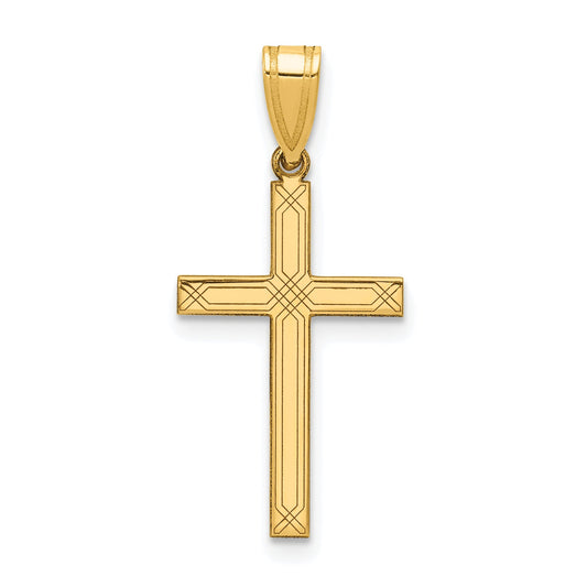 14k Yellow Gold 14k Cross Charm