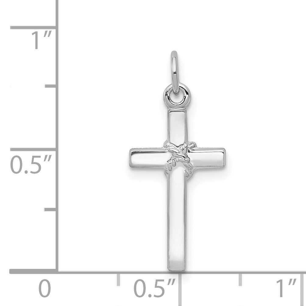 14k White Gold 14k White Gold Cross Charm
