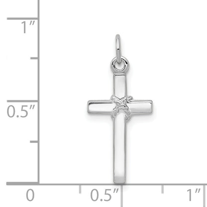 14k White Gold 14k White Gold Cross Charm