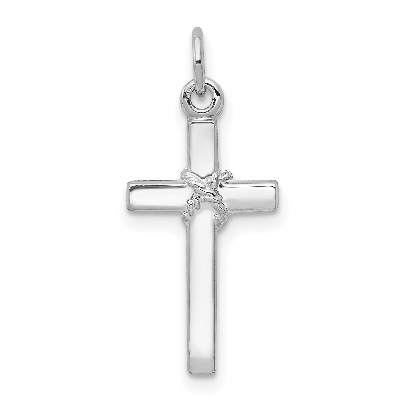 14k White Gold 14k White Gold Cross Charm