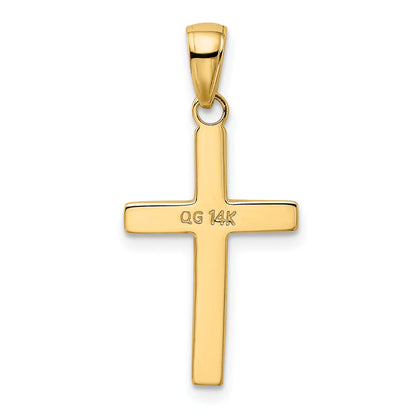 14k Yellow Gold 14k Polished Cross Charm