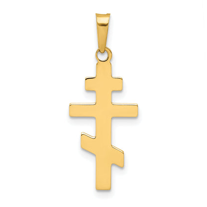 14k Yellow Gold 14k Eastern Orthodox Cross Charm