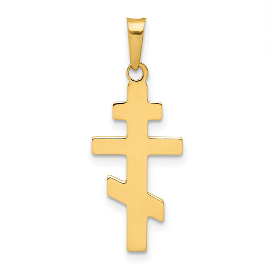 14k Yellow Gold 14k Eastern Orthodox Cross Charm