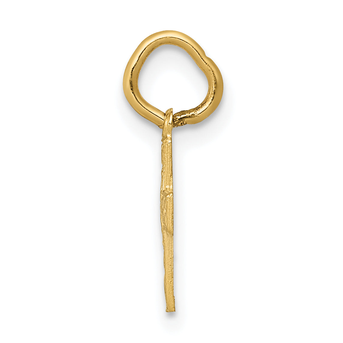 14k Yellow Gold 14K Floral Cross Charm