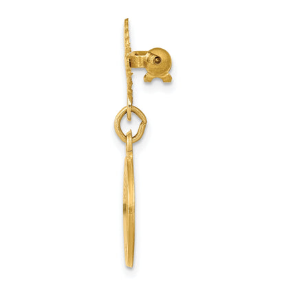 14k Yellow Gold 14k Saint John the Baptist Medal Pin