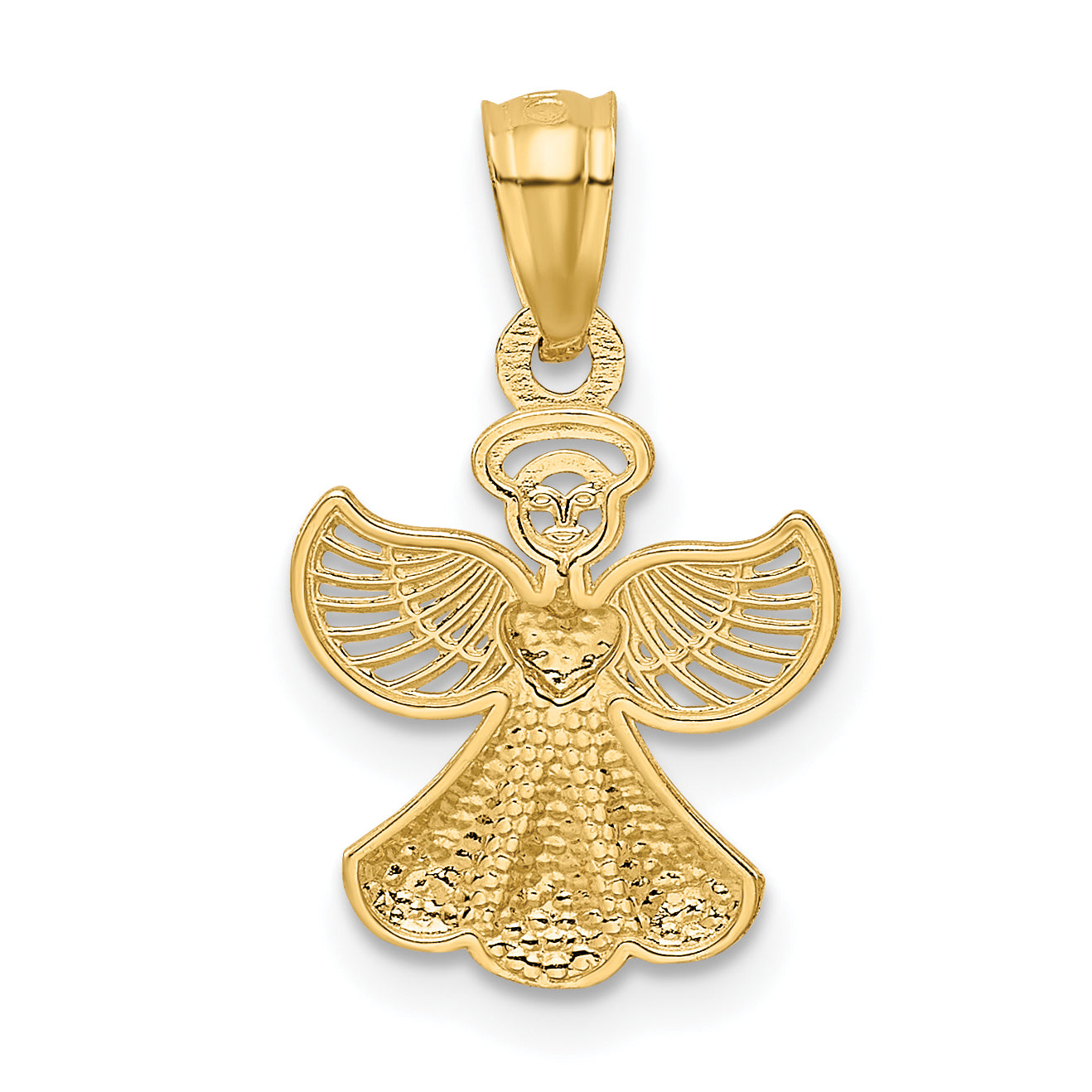 14k Yellow Gold 14k Polished Angel Pendant