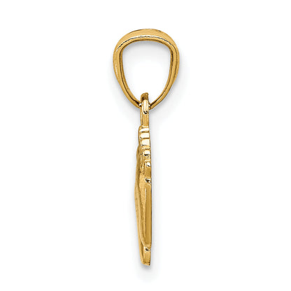 14k Yellow Gold 14k Small Feet Pendant