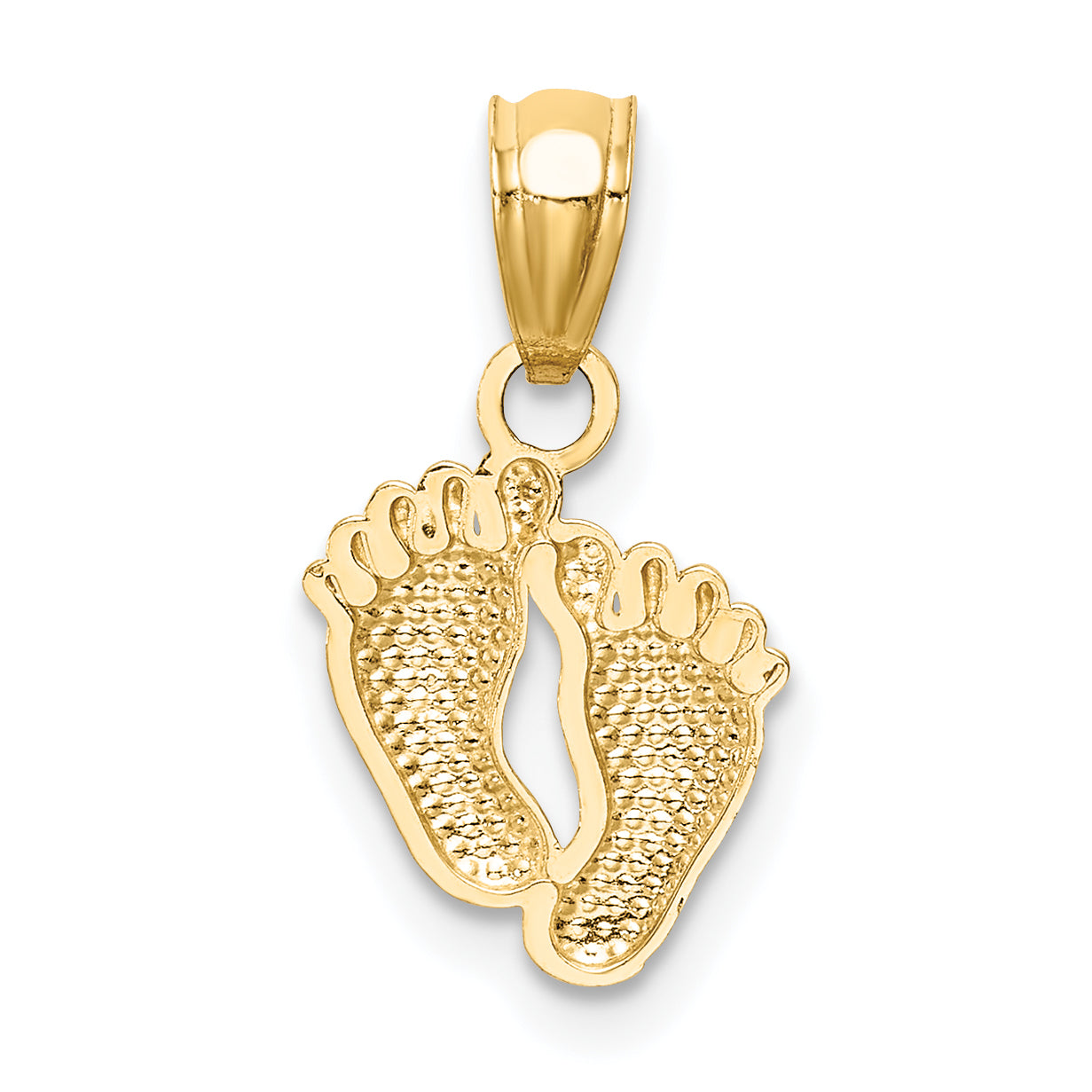 14k Yellow Gold 14k Small Feet Pendant