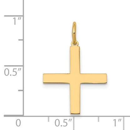 14k Yellow Gold 14K Laser Designed Greek Cross Charm