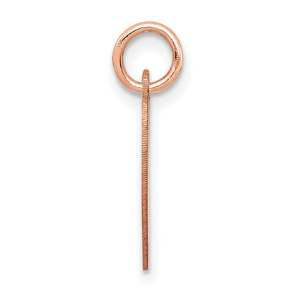 14k Rose Gold 14k Rose Gold Plain .013 Gauge Engraveable Heart Disc Charm