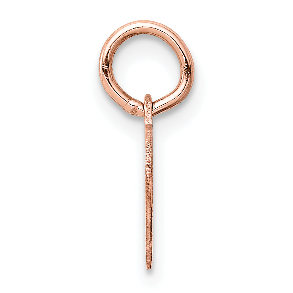 14k Rose Gold 14k Rose Gold Heart Disc Charm