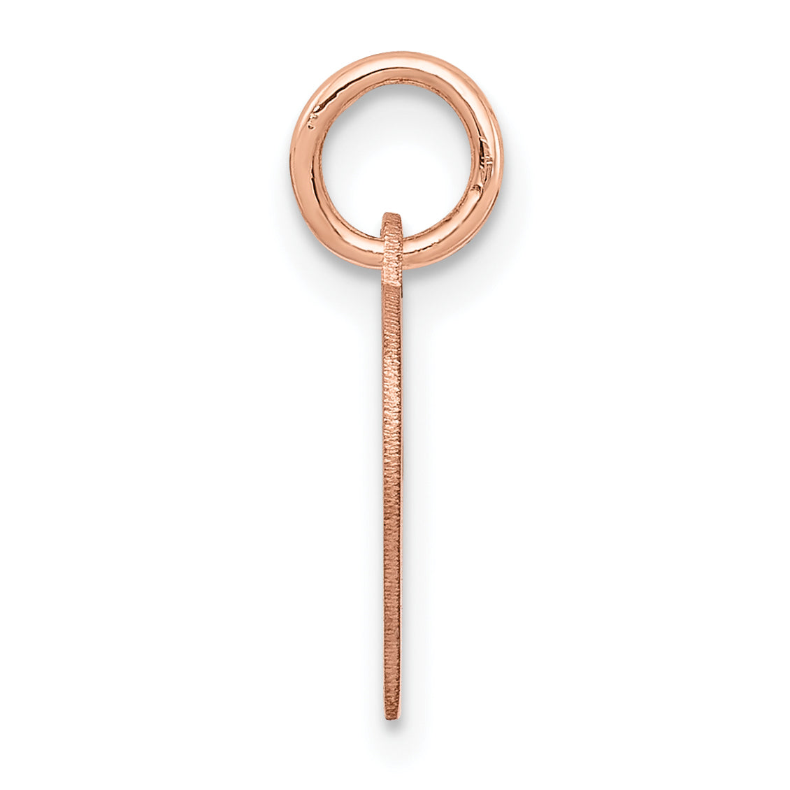 14k Rose Gold 14k Rose Gold Heart Disc Charm