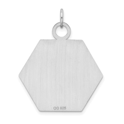 Sterling Silver Rhodium Plated Medical Jewelry Pendant