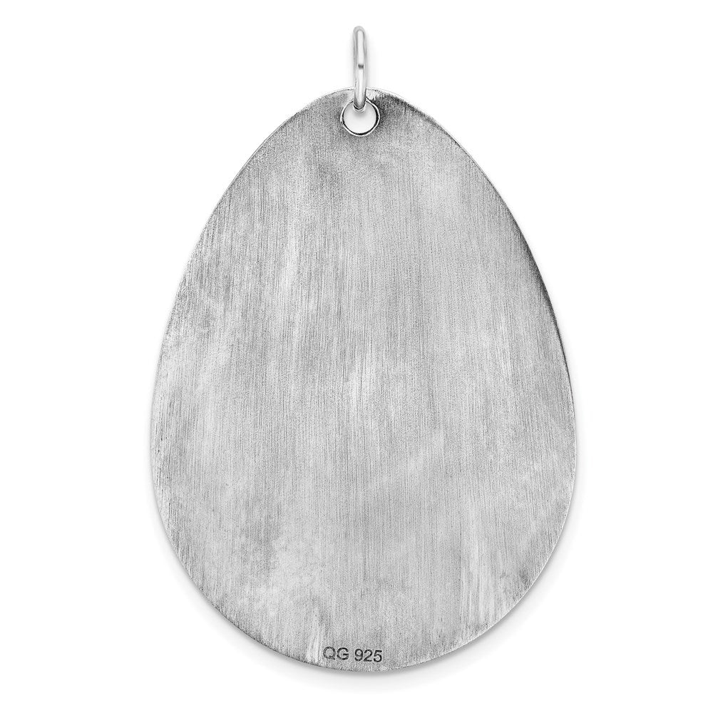 Sterling Silver Rhodium Plated Medical Jewelry Pendant
