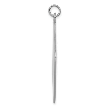 Sterling Silver Rhodium Plated Medical Jewelry Pendant