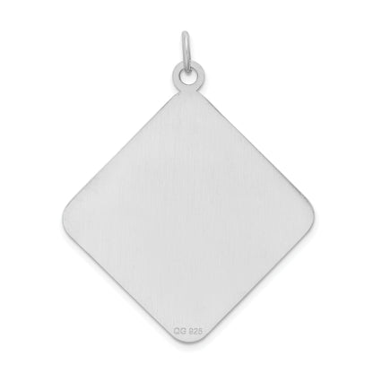 Sterling Silver Rhodium Plated Medical Jewelry Pendant
