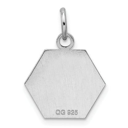 Sterling Silver Rhodium Plated Medical Jewelry Pendant
