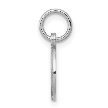 Sterling Silver Rhodium Plated Medical Charm