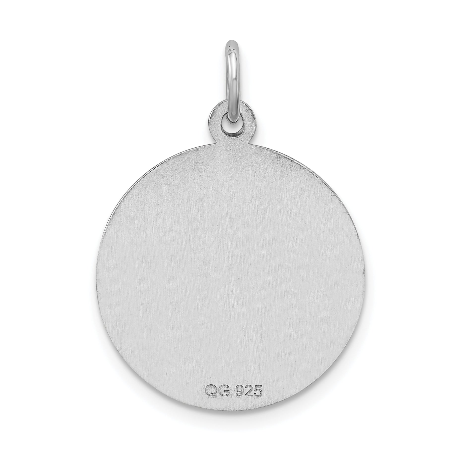 Sterling Silver Rhodium Plated Medical Jewelry Pendant