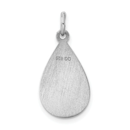 Sterling Silver Rhodium Plated Medical Jewelry Pendant