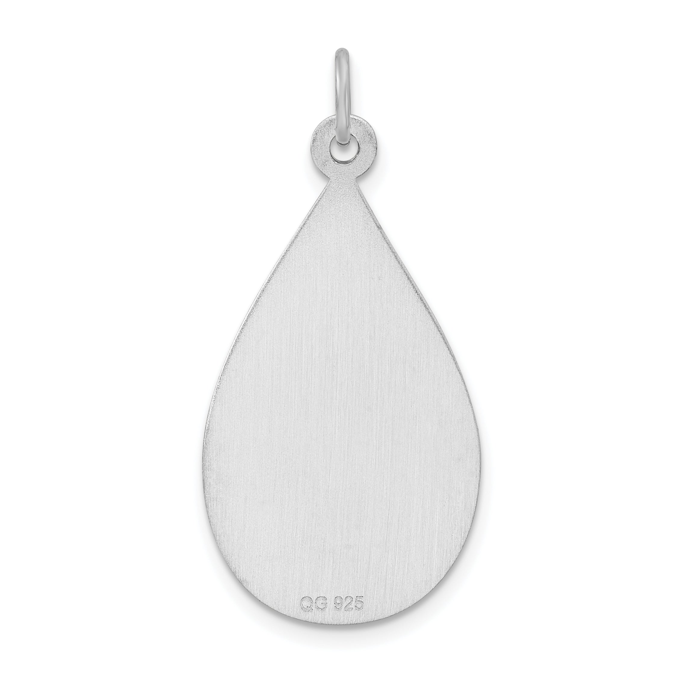 Sterling Silver Rhodium Plated Medical Jewelry Pendant