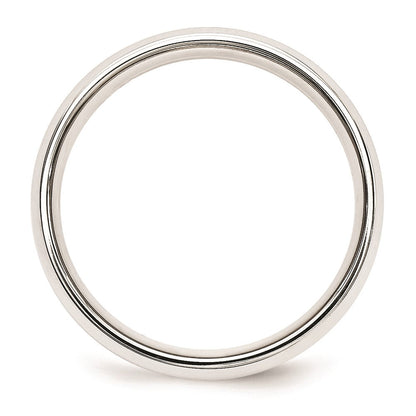 Solid 10K Yellow Gold Two-Tone 5mm Domed Size 6 Wedding Men's/Women's Wedding Band Ring