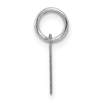 14k White Gold 14k White Gold Plain .018 Gauge Engravable Heart Charm