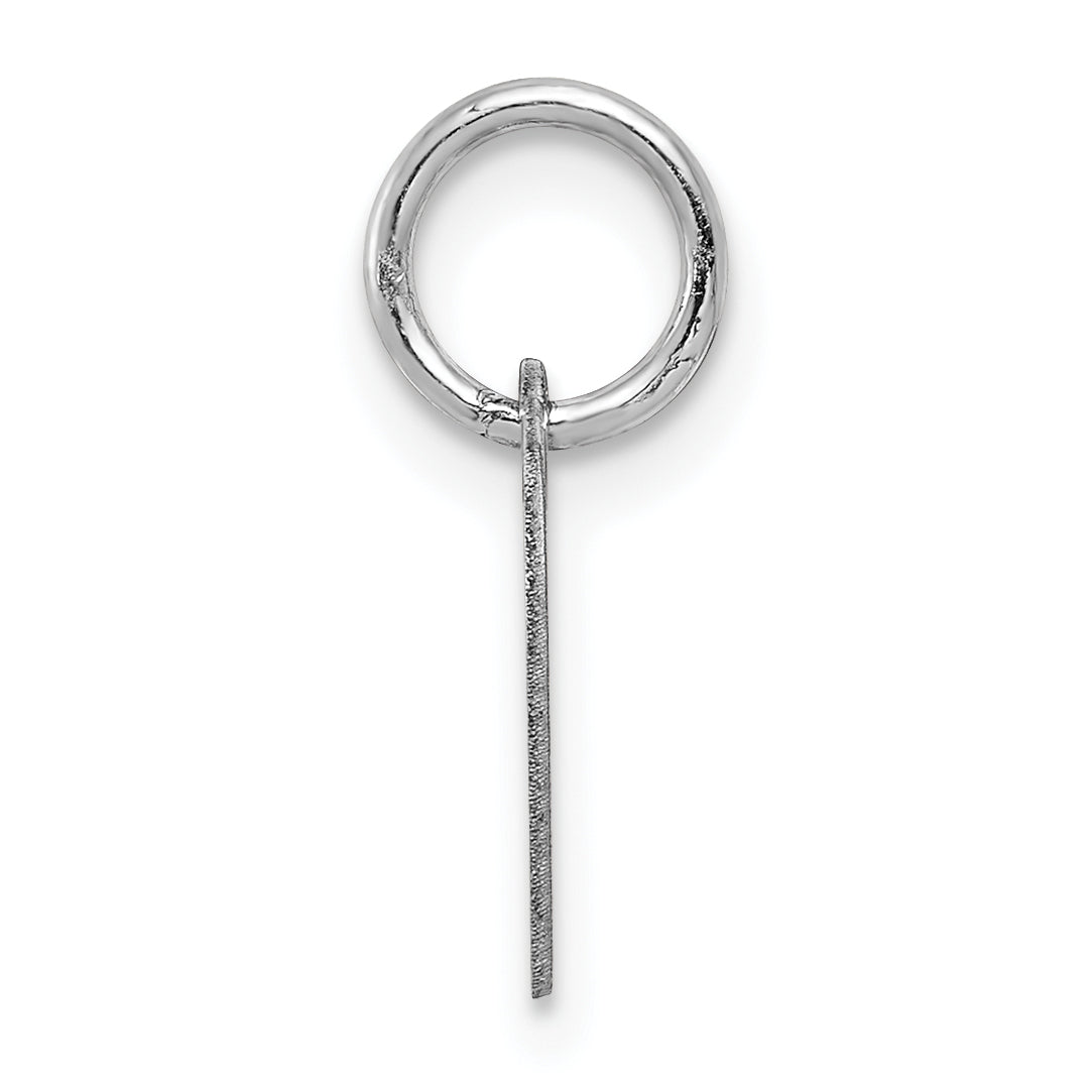 14k White Gold 14k White Gold Plain .011 Gauge Engravable Heart Charm