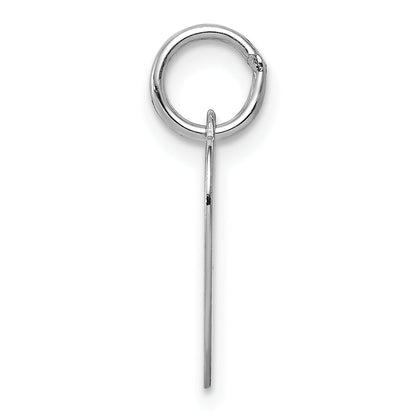 14k White Gold 14k White Gold Plain .013 Gauge Engravable Heart Charm