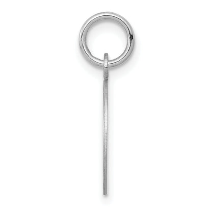 14k White Gold 14k White Gold Plain .013 Gauge Round Engravable Disc Charm