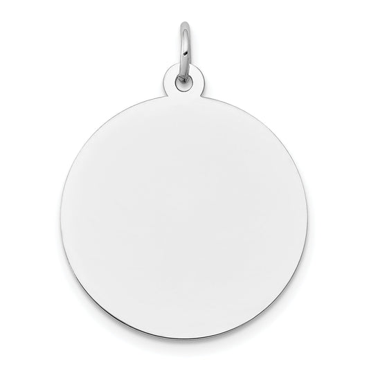 14k White Gold 14K White Gold Round Disc Charm