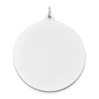 14k White Gold 14K White Gold Round Disc Charm