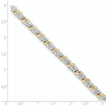 14K Yellow Gold Diamond Bracelet